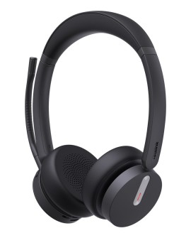 Yealink BH70 Dual Teams Zestaw słuchawkowy Bezprzewodowy Opaska na głowę Biuro/centrum telefoniczne USB Typu-A Bluetooth Czarny