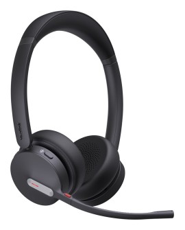 Yealink BH70 Dual Teams Zestaw słuchawkowy Bezprzewodowy Opaska na głowę Biuro/centrum telefoniczne USB Typu-A Bluetooth Czarny