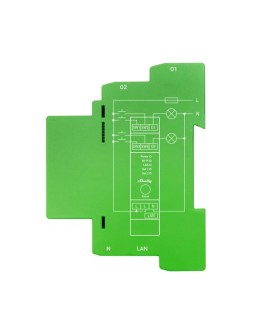 Shelly Pro Dimmer 2PM Wbudowany Ściemniacz światła Niebieski, Zielony, Szary