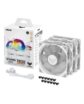 ASUS TUF GAMING TR120 ARGB REVERSE 3IN1 White Obudowa komputera Chłodnica powietrza 12 cm Biały