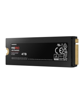 SSD PCIE G4 M.2 NVME 4TB W/HS/990 PRO MZ-V9P4T0CW SAMSUNG