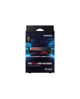 SSD PCIE G4 M.2 NVME 4TB W/HS/990 PRO MZ-V9P4T0CW SAMSUNG