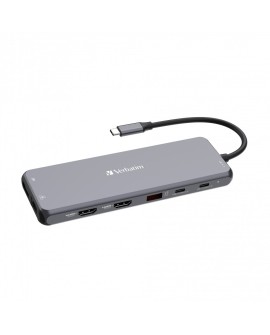 Verbatim CMH-13 USB Type-C 10000 Mbit/s Srebrny