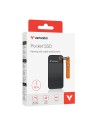 Dysk SSD zewnętrzny Verbatim Pocket SSD 1TB USB-C 3.2 Gen 2 czarny/pomarańczowy