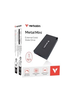 Verbatim 32031 Zewnętrzny dysk SSD 1 TB USB Type-C USB 3.2 Gen 2x2 Szary