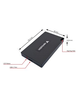 Verbatim 32031 Zewnętrzny dysk SSD 1 TB USB Type-C USB 3.2 Gen 2x2 Szary