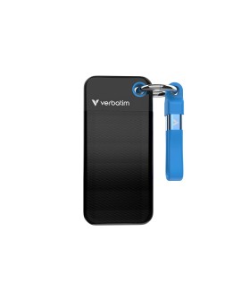 Verbatim Pocket SSD 2 TB USB Type-C 3.2 Gen 2 (3.1 Gen 2) Czarny, Niebieski