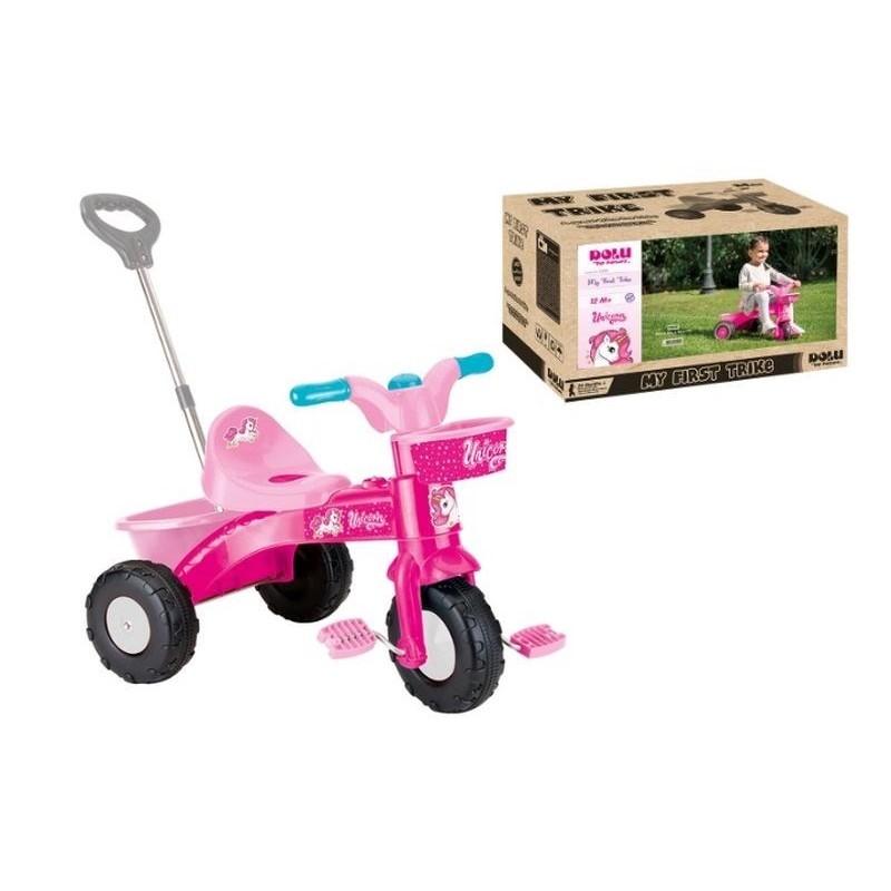 DOLU Unicorn rowerek trójkołowy+kijek 2504 25043