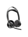 POLY Zestaw słuchawkowy Voyager Focus 2 z certyfikatem Microsoft Teams USB-C-C + przejściówka USB-C/A + podstawka ładująca