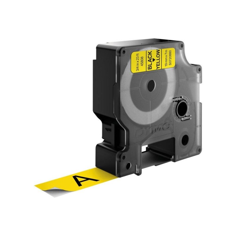 DYMO D1 - Standard Etykiety - Czarny na żółtym - 19mm x 7m