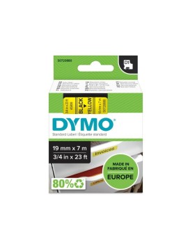 DYMO D1 - Standard Etykiety - Czarny na żółtym - 19mm x 7m