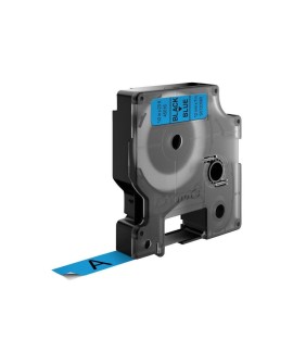 DYMO D1 - Standard Etykiety - Czarny na niebieskim - 12mm x 7m