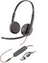 POLY Zestaw słuchawkowy Blackwire 3225 Stereo USB-C + wtyczka 3,5 mm + przejściówka USB-C/A