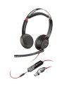 Poly Blackwire 5220 Stereo USB-C Headset +3.5mm Plug +USB-C/A Adapter (Bulk)