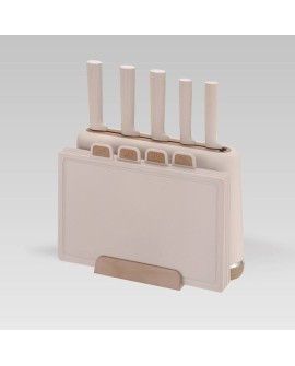 Zestaw noży i desek MR-1412-BEIGE MAESTRO