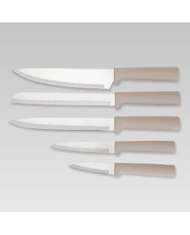 Zestaw noży i desek MR-1412-BEIGE MAESTRO