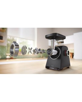 Bosch Maszynka do mięsa MFWS430B Black Number of speeds 2 Throughput (kg/min) 2.5