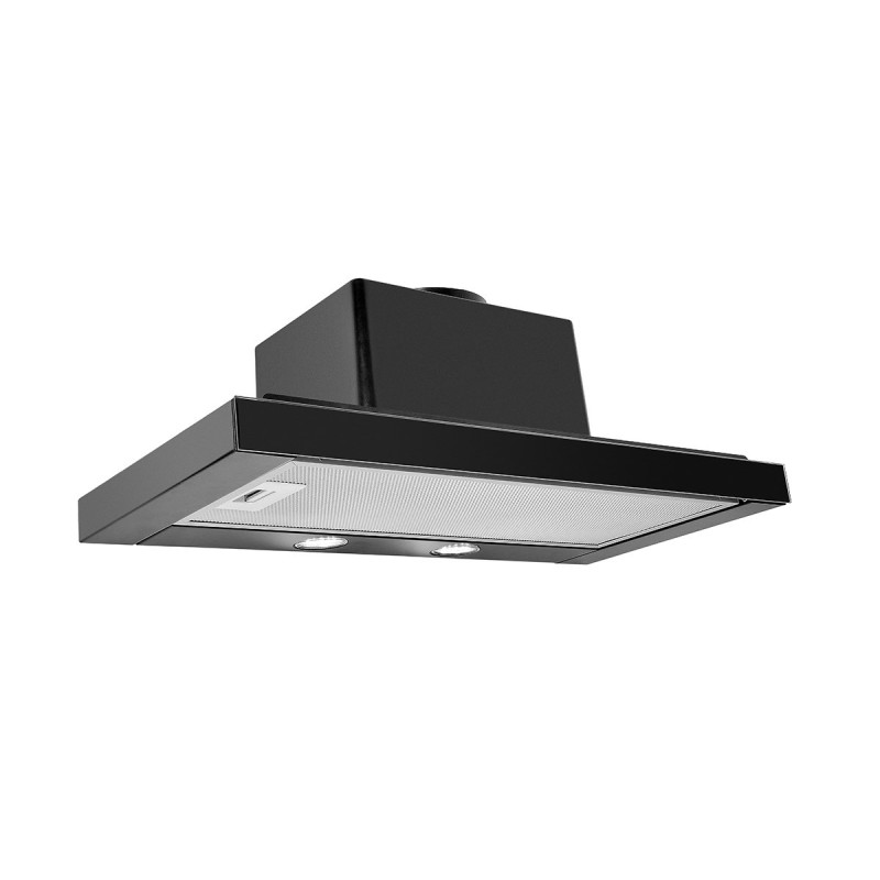 Okap teleskopowy CIARKO SL-NT 60 Glass Czarny (600mm, kolor czarny, front czarne szkło)