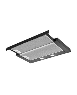 Okap teleskopowy CIARKO SL-NT 60 Glass Czarny (600mm, kolor czarny, front czarne szkło)