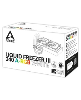 Chłodzenie wodne ARCTIC Liquid Freezer III 240 A-RGB all-in-one 12cm Biały