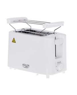 Adler AD 3223 toster 6 2 kaw. 750 W Biały