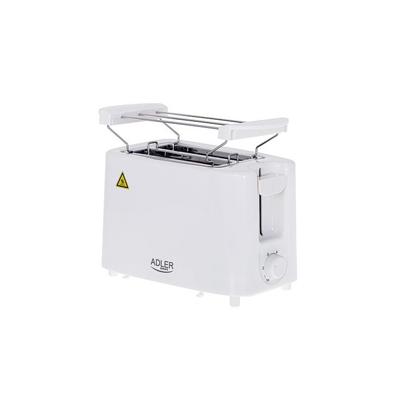 Adler AD 3223 toster 6 2 kaw. 750 W Biały