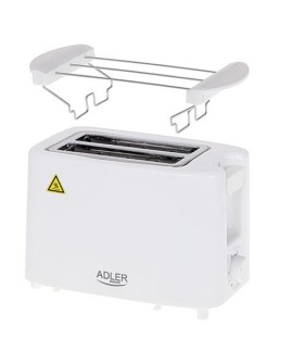 Adler AD 3223 toster 6 2 kaw. 750 W Biały