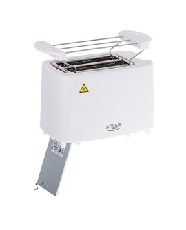 Adler AD 3223 toster 6 2 kaw. 750 W Biały