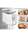Adler AD 3223 toster 6 2 kaw. 750 W Biały