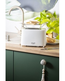 Adler AD 3223 toster 6 2 kaw. 750 W Biały