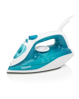 Tristar ST-8300 żelazko Żelazko parowe Płyta ceramiczna 2000 W Turkusowy, Biały