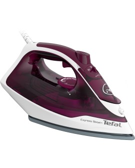 Tefal Express Steam FV2835E0 żelazko Żelazko suche i parowe Ceramiczna stopa 2400 W Fioletowy, Biały