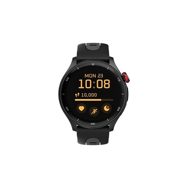 Inteligentny zegarek myPhone z GPS, diodą AMOLED, 1,43 cala, wodoodporny, czarny