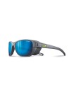 Okulary Julbo Camino M - matowy ciemny szary| Polarized 3 Flash Bleu