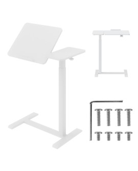 MACLEAN MOBILNE BIURKO/STAND NA LAPTOP, BIAŁE, REGULACJA WYSOKOŚCI 76-109CM, MAX. 30KG MC-120 W