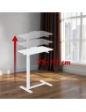 MACLEAN MOBILNE BIURKO/STAND NA LAPTOP, BIAŁE, REGULACJA WYSOKOŚCI 76-109CM, MAX. 30KG MC-120 W