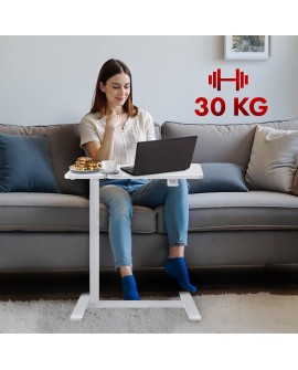 MACLEAN MOBILNE BIURKO/STAND NA LAPTOP, BIAŁE, REGULACJA WYSOKOŚCI 76-109CM, MAX. 30KG MC-120 W