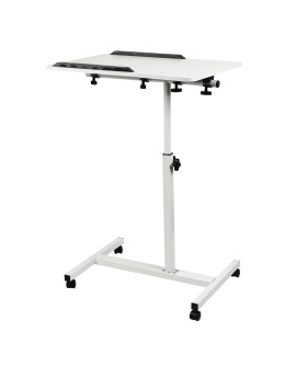 MACLEAN MOBILNE BIURKO/STAND NA LAPTOP, BIAŁE, REGULACJA WYSOKOŚĆ 59-89CM, MAX. 30KG MC-121 W