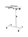 MACLEAN MOBILNE BIURKO/STAND NA LAPTOP, BIAŁE, REGULACJA WYSOKOŚĆ 59-89CM, MAX. 30KG MC-121 W