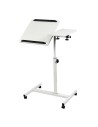 MACLEAN MOBILNE BIURKO/STAND NA LAPTOP, BIAŁE, REGULACJA WYSOKOŚĆ 59-89CM, MAX. 30KG MC-121 W