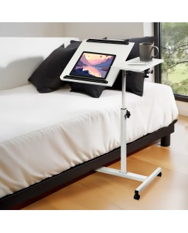 MACLEAN MOBILNE BIURKO/STAND NA LAPTOP, BIAŁE, REGULACJA WYSOKOŚĆ 59-89CM, MAX. 30KG MC-121 W
