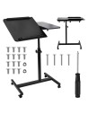 MACLEAN MOBILNE BIURKO/STAND NA LAPTOP, CZARNE, REGULACJA WYSOKOŚC 59-89CM, MAX. 30KG MC-121 B