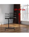 MACLEAN MOBILNE BIURKO/STAND NA LAPTOP, CZARNE, REGULACJA WYSOKOŚC 59-89CM, MAX. 30KG MC-121 B