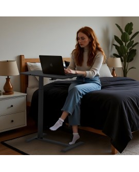 MACLEAN MOBILNE BIURKO/STAND NA LAPTOP, CZARNE, REGULACJA WYSOKOŚCI 76-109CM, MAX. 30KG MC-120 B
