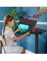 MACLEAN MOBILNE BIURKO/STAND NA LAPTOP, CZARNE, REGULACJA WYSOKOŚCI 76-109CM, MAX. 30KG MC-120 B