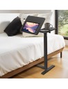MACLEAN MOBILNE BIURKO/STAND NA LAPTOP, CZARNE, REGULACJA WYSOKOŚCI 76-109CM, MAX. 30KG MC-120 B
