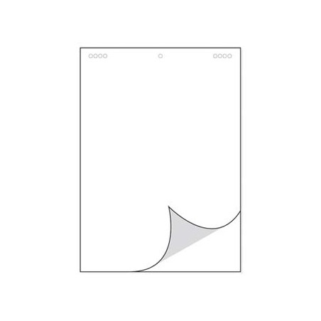 Blok do flipchartów czysty, 68 x 95cm, 25 STRON