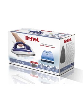 Tefal Virtuo FV1711 żelazko Żelazko parowe Stopa Durilium 1800 W Fioletowy, Biały