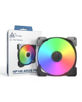 Montech HP140 ARGB PWM Obudowa komputera Wentylator 14 cm Czarny 1 szt.