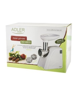 Adler AD 4803 maszynka do mielenia 800 W Stal nierdzewna, Biały